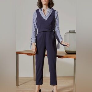 Club Monaco Navy Jumpsuit with tie - size 4